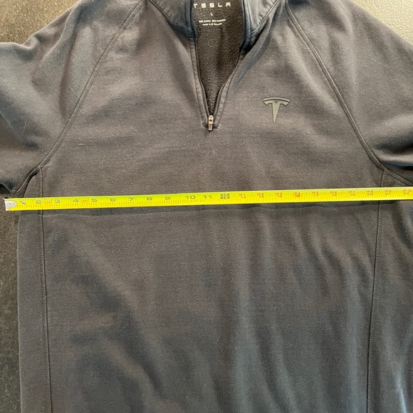 Grey Tesla Quarter Zip L - Picture 4 of 5